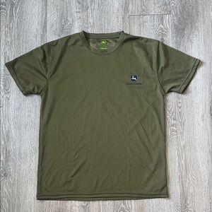John Deere Olive Green Short Sleeve Tee athletic material size large